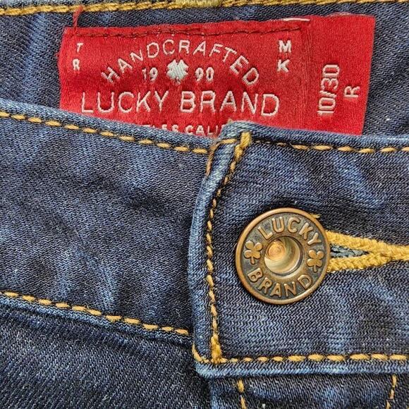 Lucky Brand Women Jeans, "Leyla Boot" Dark Wash Bootcut Jeans, Sz 10/30R - Picture 2 of 12